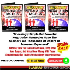 Surefire Negotiation Tactics (Video Course)