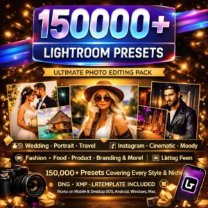 150,000+ Lightroom Presets Bundle – Ultimate Photo Editing Pack