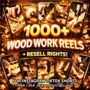 1000+ Woodwork Reels Bundle – Viral Content + Resell Rights!