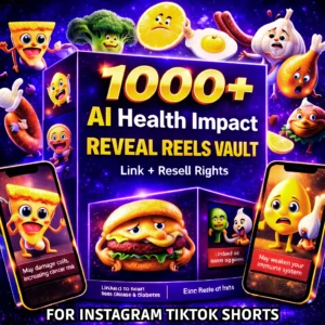 1000+ AI Talking Objects Health Impact Reels Vault - Hindi and English